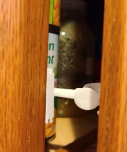 Child Safety Cabinet Locks Latches - 12 Pack,Kids Baby Proofing Lock Child Proof Drawer Locks - Cupboard Hidden Latch - Adhesive,Door Spring Lock - No Tools,Drill (White) 36 819ip6NpF9L