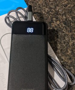 Charmast Portable Charger, USB C Battery Pack, 3A Fast Charging 10400mAh Power Bank LED Display, Slim Portable Phone Battery Charger for iPhone 13 12 11 X 8 7 Samsung S21 S20 Google LG OnePlus iPad Black 37 819j7MjL7fL