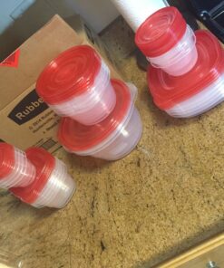 Rubbermaid TakeAlongs Assorted Food Storage Containers, Tint Chili, 40-Piece Set 19 819kcU8OwZL