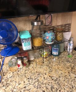 Honey-Can-Do KCH-04370 Adjustable Coated Steel Wire Shelf, 5.9 by 14.8-26 by 6-Inch,Black 13 819lFZ3TfkL