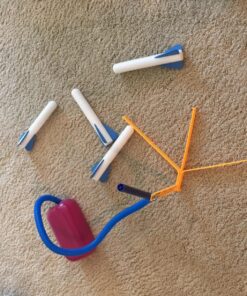 Stomp Rocket Jr Glow Rocket Launcher for Kids, 4 Rockets - Glow in The Dark Fun Backyard & Outdoor Kids Toys Gifts for Boys & Girls -Toy Soft Foam Blaster Set - Multi-Player Adjustable Launcher Stand Jr Glow 4 Rocket Pack 43 819lTdyNOmL