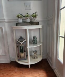 Frenchi Home Furnishing Half Moon Console Table, White 32 819mMUHBfBL