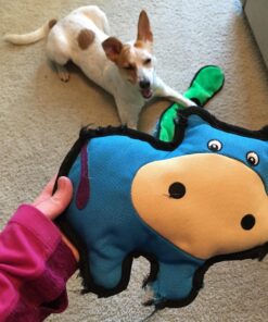 Outward Hound Durablez Tough Plush Squeaky Dog Toy, Snake, Blue, XL Blue Snake 43 819nLGYNWVL