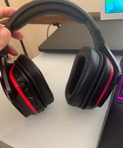 Logitech G935 Wireless DTS:X 7.1 Surround Sound LIGHTSYNC RGB PC Gaming Headset - Black/Blue G935 Only 48 819nMH55OIL