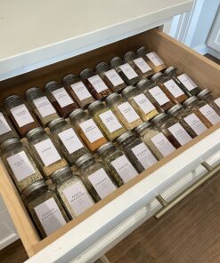 Rev-A-Shelf 22" 3 Tiered Seasoning Organizer, Trim-to-Fit Wooden Kitchen Draw and Cabinet Home Storage Insert, Pull Out Spice Rack, Maple, 4SDI-24 22 Inch 39 819nbv67x0L