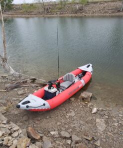 INTEX Excursion Pro Inflatable Kayak Series: Includes Deluxe 86in Aluminum Oars and High-Output Pump – SuperTough PVC – Adjustable Bucket Seat – Fishing Rod Holders – Grab Handles 2-person Kayak Set 64 819olb5qoL