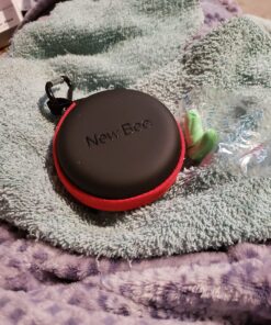 New bee Bluetooth Earpiece V5.0 Wireless Handsfree Headset with Microphone 24 Hrs Driving Headset 60 Days Standby Time for iPhone Android Samsung Laptop Trucker Driver (Black) Black 46 819pcWvjXJL