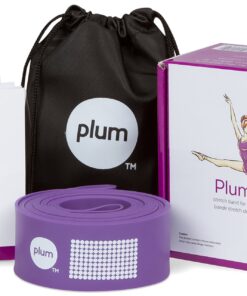 The PlumBand Stretch Band for Dance and Ballet – Colors and Sizes for Kids & Adults – Improve Your Splits, Strength, and Flexibility with Stretching – Printed Instruction Booklet and Travel Bag Plum Purple Regular 29 819qgStLbL
