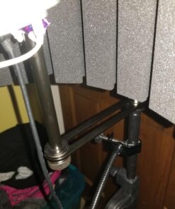 LyxPro VRI-30 Sound Absorbing and Vocal Booth Recording Microphone Isolation Shield Panel for Home Office and Studio Portable & Foldable Stand Mount Adjustable 37 819ro7BBgDL