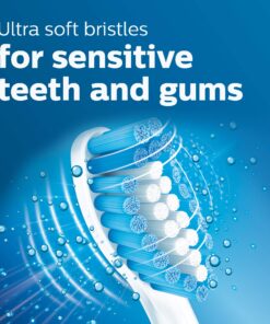 Alternative view of Philips Sonicare Genuine Sensitive Replacement Toothbrush Heads for Sensitive Teeth, 3 Brush Heads, White, HX6053/64