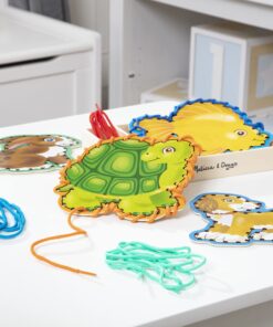 Melissa & Doug Lace and Trace Activity Set: Pets - 5 Wooden Panels and 5 Matching Laces - Lacing Toys For Toddlers, Fine Motor Skills Threading Cards For Preschoolers And Kids Ages 3+ 30 819tRFsbkSL 1