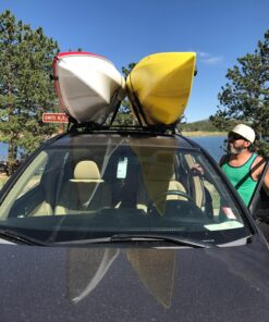 Direct Aftermarket (2 Pairs) Universal Kayak Rack for Car Truck SUV - Rooftop Kayak Carrier J-Bar Holder Mount with Tie Down Straps 44 819tqGxykdL