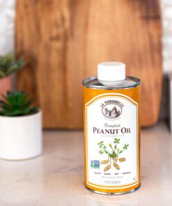 La Tourangelle, Roasted Peanut Oil, Slow Roasted Expeller-Pressed for Rich Flavor, Perfect for Cooking & Baking, Med-High Heat, Unrefined, Small Batch Production in USA, 8.45 fl oz 19 819uJz81WjL
