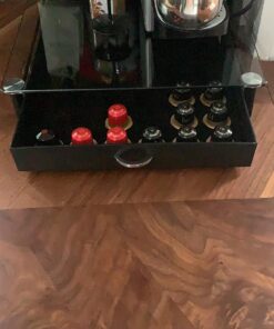 Deco Brothers Crystal Tempered Glass Original Pod Holder Drawer, 42 Nespresso Capsule Organizer 49 819uLH1w3L