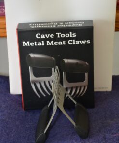 Cave Tools Metal Meat Claws for Shredding Pulled Pork, Chicken, Turkey, and Beef- Handling & Carving Food - Barbecue Grill Accessories for Smoker, or Slow Cooker - Knuckle Grip 36 819uTRC8XHL 2