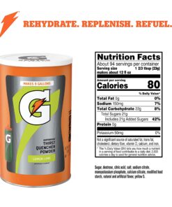 Gatorade Thirst Quencher Powder, Lemon Lime, 76.5 Ounce,Pack of 1 Lemon-Lime 4.78 Pound (Pack of 1) 25 819wbU9BlWL