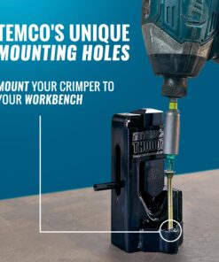 TEMCo Hammer Lug Crimper Tool - Crimps 8 AWG to 4/0 Battery & Welding Cables (Workbench-Mountable) 27 819xIb7nmfL