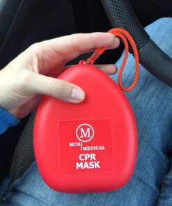 MCR Medical CPR Rescue Mask, Adult/Child Pocket Resuscitator, Hard Case with Wrist Strap 27 819xwHMVy8L
