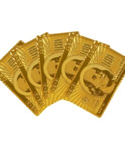 Generic, Deck of Poker Playing Cards in 999.9 Gold Foil Plating with Certificate and Mahogany Box, Bridge Size Cards, Playing Cards, Gold, 54 cards Cards With Box Set 13 819y1kGjQKL
