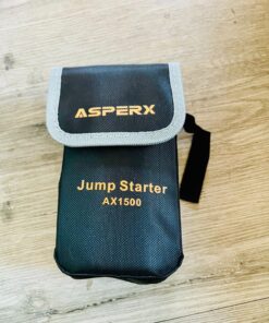 ASPERX Jump Starter, 1500A Peak Battery Jump Starter for Up to 7.0L Gas or 5.5L Diesel Engine, 12V Portable Battery Starter with 1.4 INCH LCD Display Black-C 81 81A 3Lt4K8L