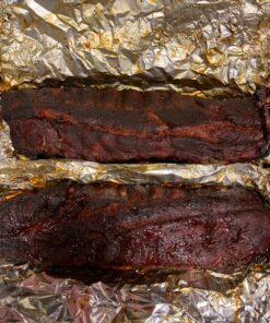 Sorbus® Non-Stick Rib Rack - Porcelain Coated Steel Roasting Stand – Holds 4 Rib Racks for Grilling & Barbecuing - Perfect BBQ Accessories for Smoker and Grill - Durable and Convenient Design (Black) 25 81A0ANs0VSL