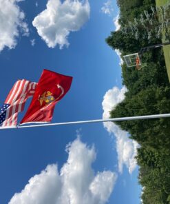 Marine Corps Flag by USA Flag Co. is 100% American Made: The BEST 3x5 Outdoor USMC Flag, Made in the USA - For Prime Members and Amazon A to Z Guarantee. (3 by 5 foot) 34 81A0DUC4TL