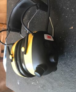 3M WorkTunes Hearing Protector with AM/FM Radio, NRR 24 dB,Black/Yellow 35 81A0XUwA0zL