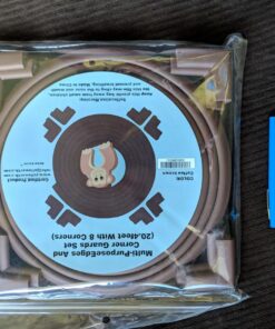 Bebe Earth Baby Proofing Edge and Corner Guard Protector Set, 20.4 ft, Coffee Brown 20 Feet + 8 Corners 51 81A107Tf6eL