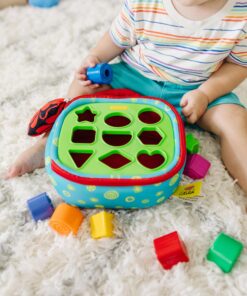 Melissa & Doug K's Kids Take-Along Shape Sorter Baby Toy With 2-Sided Activity Bag and 9 Textured Shape Blocks - Sensory / Travel /Toys For Toddlers And Infants 36 81A3FBFHE7L