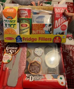 Melissa & Doug Fridge Groceries Play Food Cartons (8 pieces) Toy Groceries, Pretend Play Food, Play Kitchen Accessories For Kids Ages 3+ - FSC-Certified Materials 37 81A4INBsA5L