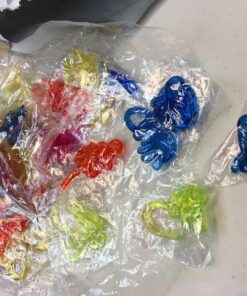 Adorox 72 Pieces Vinyl Glitter Sticky Hands Party Favor Birthday Gifts Toys Goodies (1 1/4" Long) 43 81A58wSnCPL