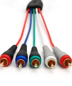 BlueRigger Component Video Cable with Audio (6FT, RCA- 5 Cable, Supports 1080i) - Compatible with DVD Players, VCR, Camcorder, Projector 6FT 13 81A5B6lSbBL