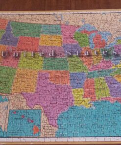 United States of America 1000 Piece Map Jigsaw Highways Rivers Capitals 21 81A78KEfwbL