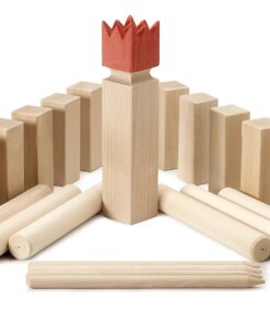 Alternative view of Kubbspel Classic Kubb Game Original Set (Made in Italy) Solid Hardwood