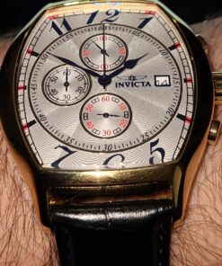 Invicta Men's 14330 Specialty Tonneau Watch with 3 Textured Leather Strap Set 47 81A8z2XDCyL
