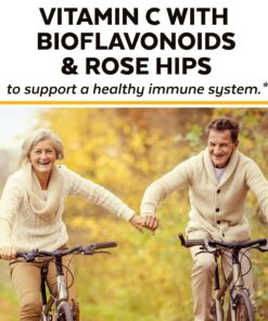 Viva Naturals Vitamin C 1000mg - Non-GMO Vitamin C Supplements with Citrus Bioflavonoids & Rose Hips for Immune Support & Antioxidant Protection, 250 Vegetarian Capsules 19 81A92nKctgL