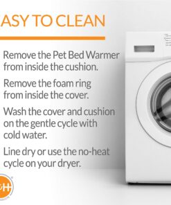 K&H Pet Products Thermo-Kitty Heated Cat Bed Small 16 Inches Sage/Tan 16.0"L x 16.0"W x 6.0"Th Retail Package 26 81AA71zBFdL 2