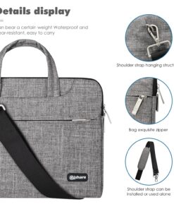 Qishare Laptop Case Laptop Shoulder Bag 11.6-12" Gray Lines 73 81ADQvUEJSL