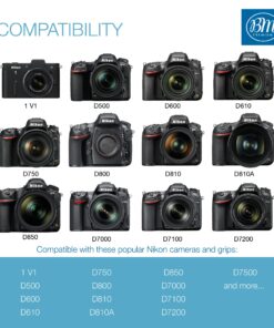 BM Premium 2 Pack of EN-EL15B Batteries for Nikon Z6, Z7, D780, D850, D7500, 1 V1, D500, D600, D610, D750, D800, D800E, D810, D810A, D7000, D7100, D7200 Digital Cameras 10 81AEnTPedqL 1