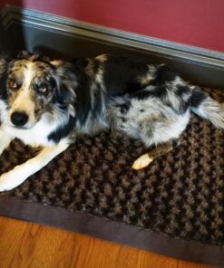 Furhaven Orthopedic Dog Bed for Large/Medium Dogs w/ Removable Washable Cover, For Dogs Up to 55 lbs - Ultra Plush Faux Fur & Suede Mattress - Chocolate, Large Ultra Plush Curly Faux Fur (Chocolate) 36.0"L x 27.0"W x 3.0"Th Orthopedic Foam 38 81AGS1KR4iL 1