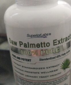 Superior Labs — Saw Palmetto Extract NonGMO, Non Synthetic— 300 mg Dosage, 120 Vegetable Capsules — Supports Urinary Tract Flow & Frequency 24 81AH6IFPr L