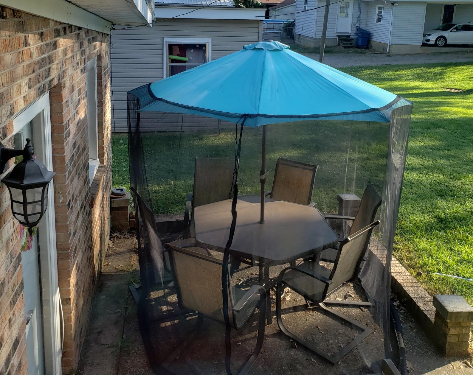 Best Choice Products 9ft Adjustable Mosquito Net for Umbrellas 7.5-11ft, Bug Screen Patio Umbrella Accessory for Outdoor Market Offset Cantilever w/Polyester Mesh Net, Zipper Door, Fillable Base 17 Best Choice Products 9ft Adjustable Mosquito Net for Umbrellas 7.5-11ft, Bug Screen Patio Umbrella Accessory for Outdoor Market Offset Cantilever w/Polyester Mesh Net, Zipper Door, Fillable Base - Image 17