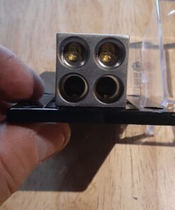 InstallGear 0/2/4 AWG Gauge Power Distribution Block 1/0 Gauge in to (4) 4/8 Gauge Out - Fuse Block for Auto, RV, Motorcycle, and Boat - Distribution Block Car Audio 1/0 Gauge In - (4) 4/8 Gauge Out 35 81ALmIO0IL