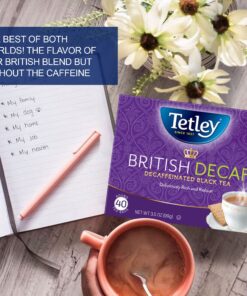 Alternative view of Tetley British Blend Premium Decaf Black Tea, Decaffeinated Tea, 40 Tea Bags (Pack of 6), Rainforest Alliance Certified