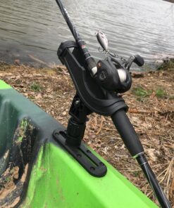 Scotty #282-BK Baitcaster Rod Holder w/Gearhead & Track (Black) Black 43 81AMM gqZBL