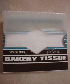 Interfold Dry Wax Paper White Bakery Tissue Paper. Size - 6 x 10 apx. 1000 sheets
