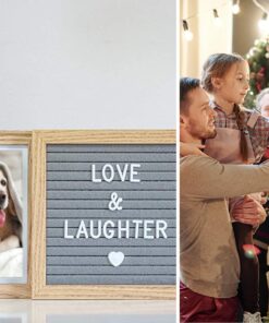 Oak letters Best Friend Picture Frame with Customizable Letter Board | Cute & Meaningful Personalized Picture Frame for Mom, Bff, Besties, Sister, Aunt, Cousin | Memorial picture frame Standard Natural Oak 19 81AOWInuRLL