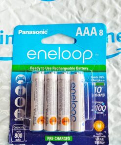 Panasonic BK-4MCCA8BA eneloop AAA 2100 Cycle Ni-MH Pre-Charged Rechargeable Batteries, 8-Battery Pack 8 Count (Pack of 1) 47 81AOgpLxMWL