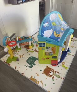 Fisher-Price Laugh & Learn Baby & Toddler Playset Smart Learning Home Interactive Playhouse with Smart Stages Content for Ages 6+ Months (Amazon Exclusive) 27 81AOoIiRGaL