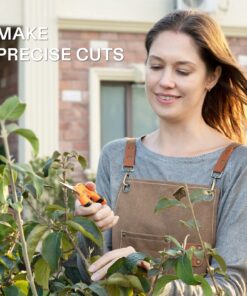 VIVOSUN 6.5 Inch Gardening Scissors Hand Pruner Pruning Shear with Straight Stainless Steel Blades Orange 1-Pack Straight Blade 29 81AOrpK9 TL